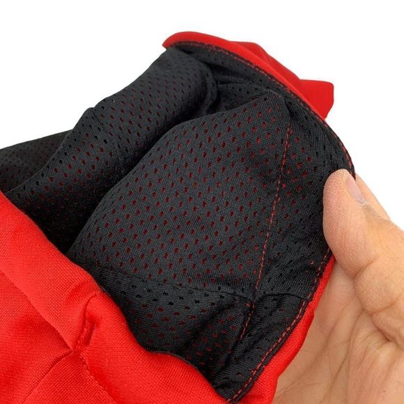 Mens AND1 Scuba Polyester Knit Red hoodie Pullover Large Lined Fleece 3824 - Picture 6 of 10